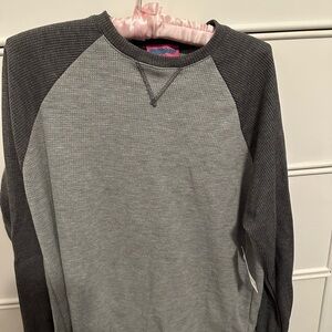 Gray and Black Long Sleeve Shirt